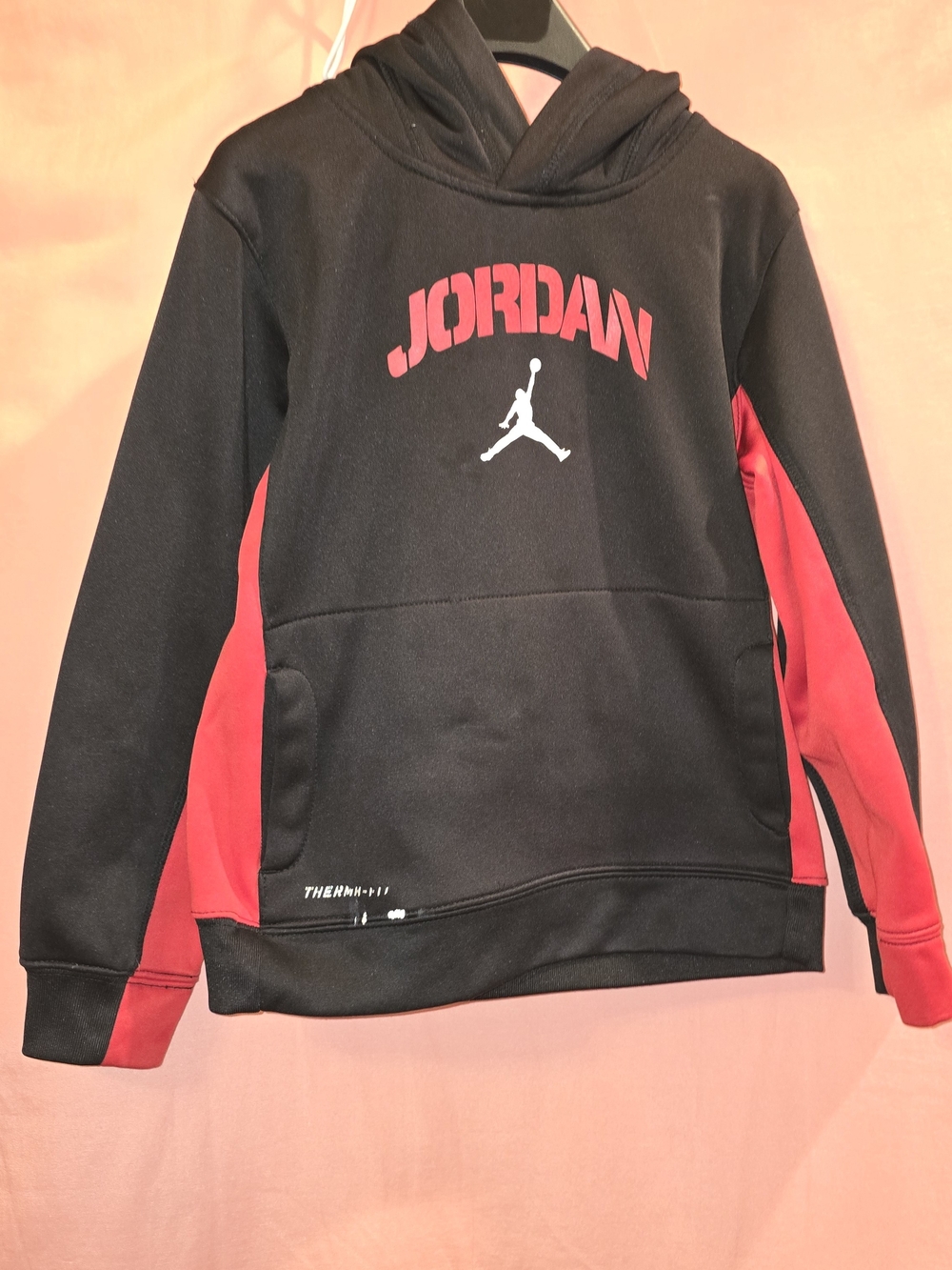 Jordan Kids' Black & Red Pullover Hoodie